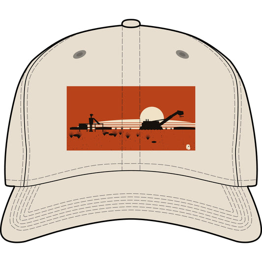 Desert Sunset Mining Cap — Mining Baseball Cap with Processing Silhouette