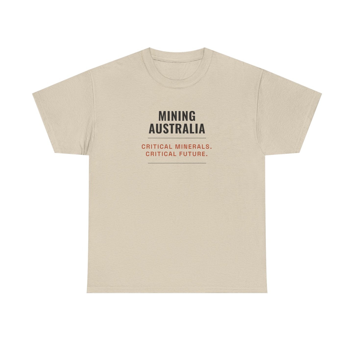 Mining Australia Critical Minerals Critical Future T-Shirt | Mining Tee