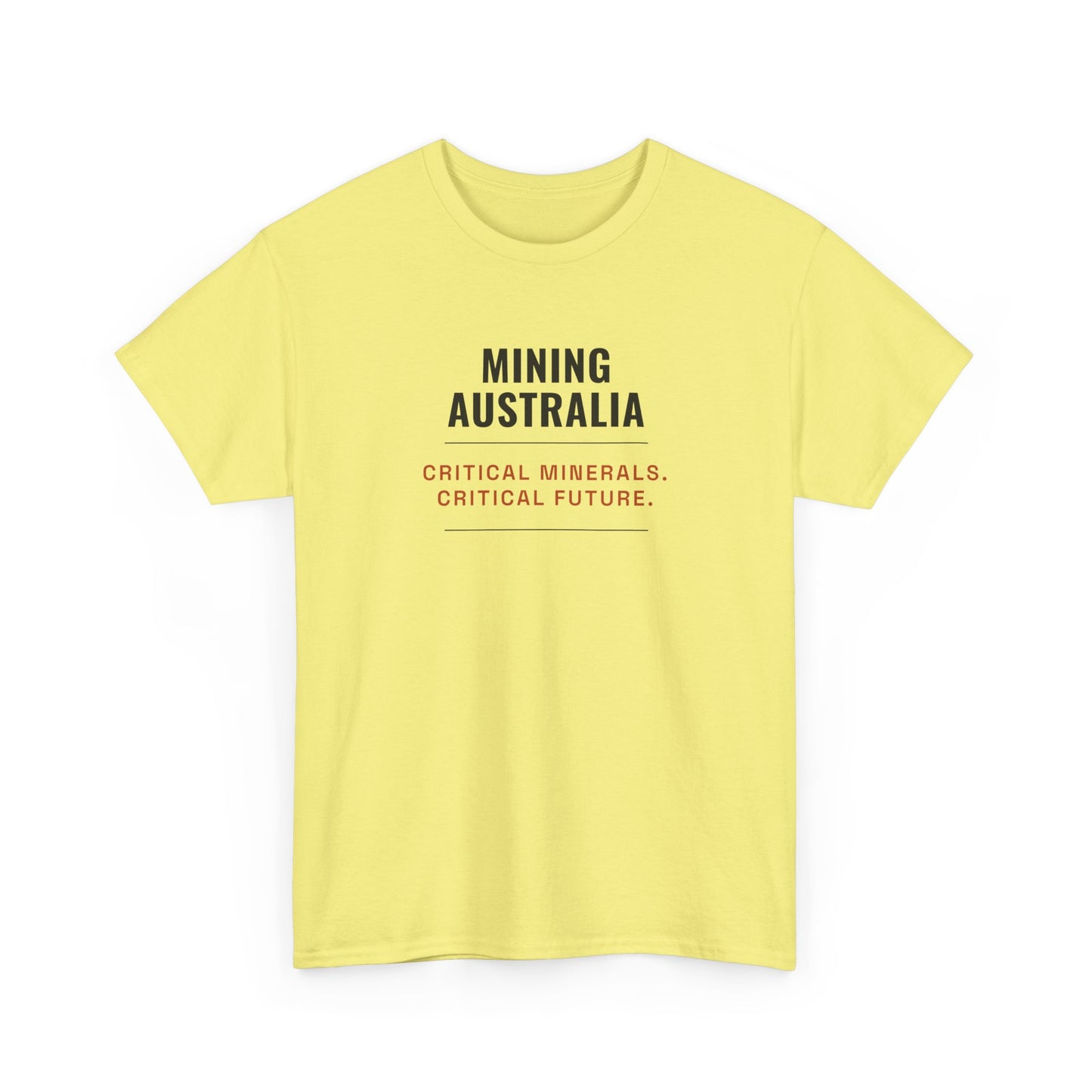Mining Australia Critical Minerals Critical Future T-Shirt | Mining Tee
