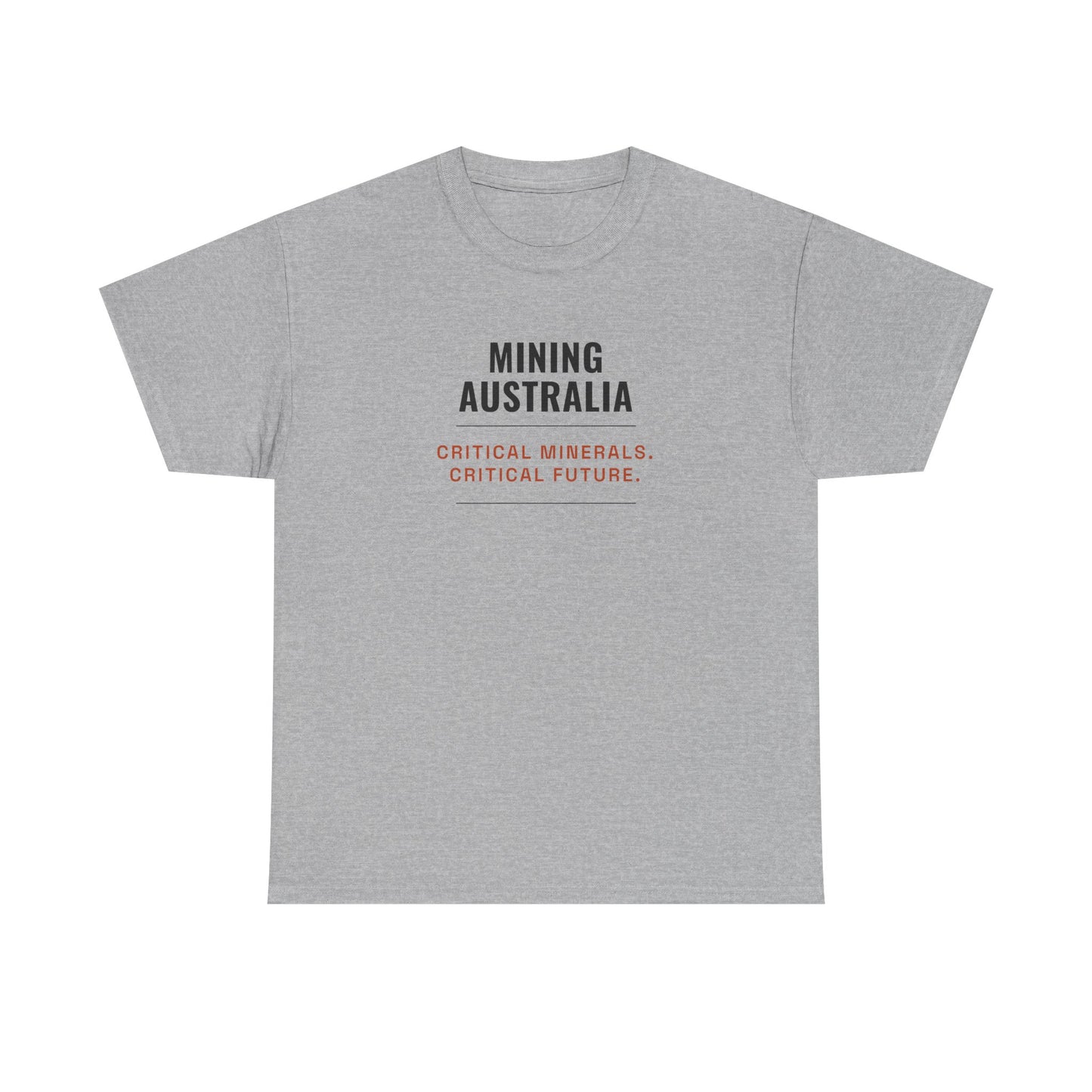 Mining Australia Critical Minerals Critical Future T-Shirt | Mining Tee