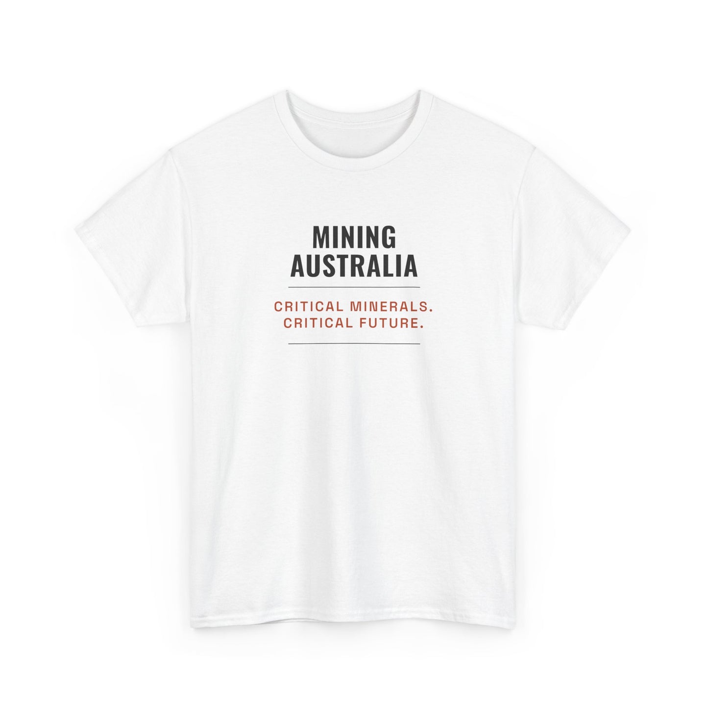 Mining Australia Critical Minerals Critical Future T-Shirt | Mining Tee