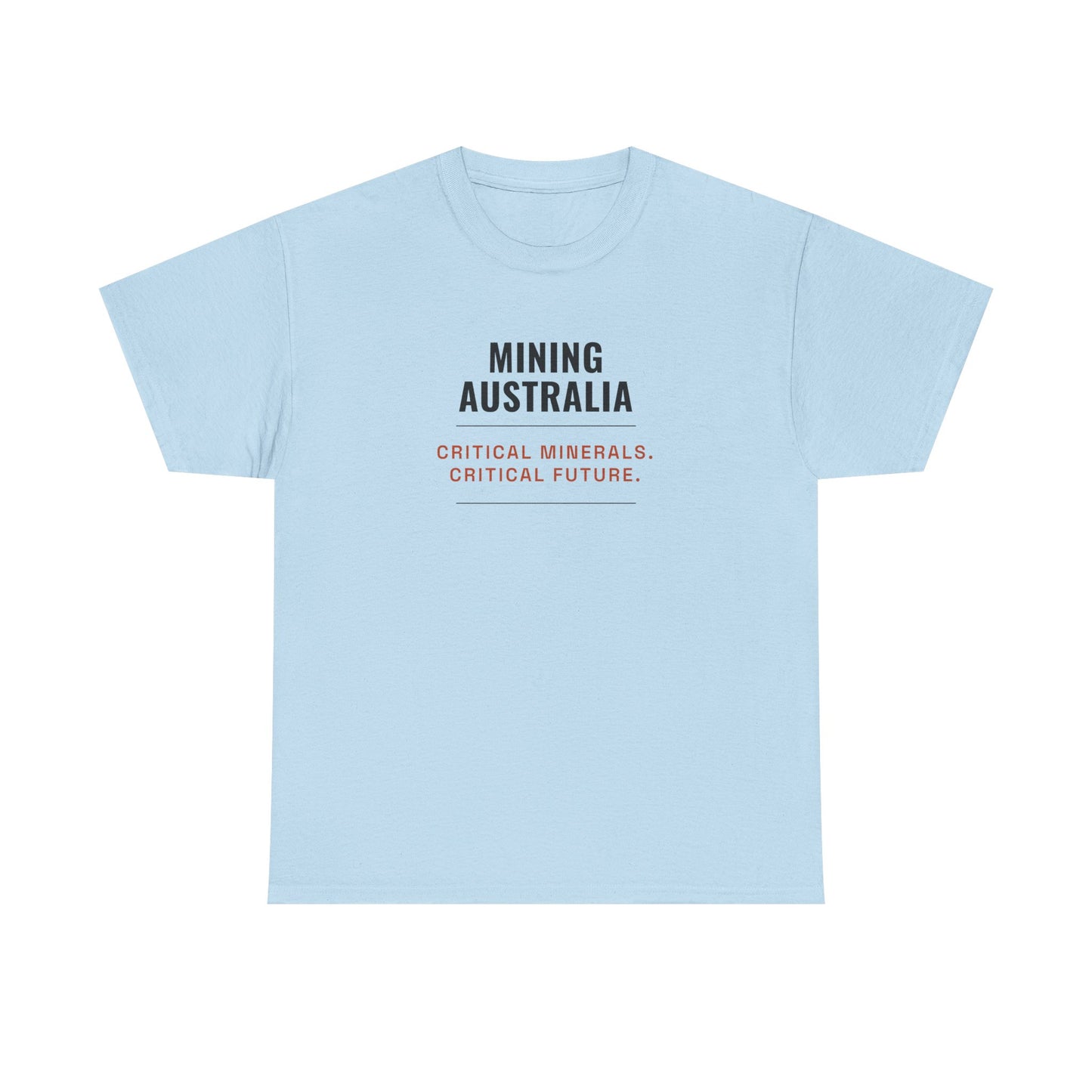 Mining Australia Critical Minerals Critical Future T-Shirt | Mining Tee