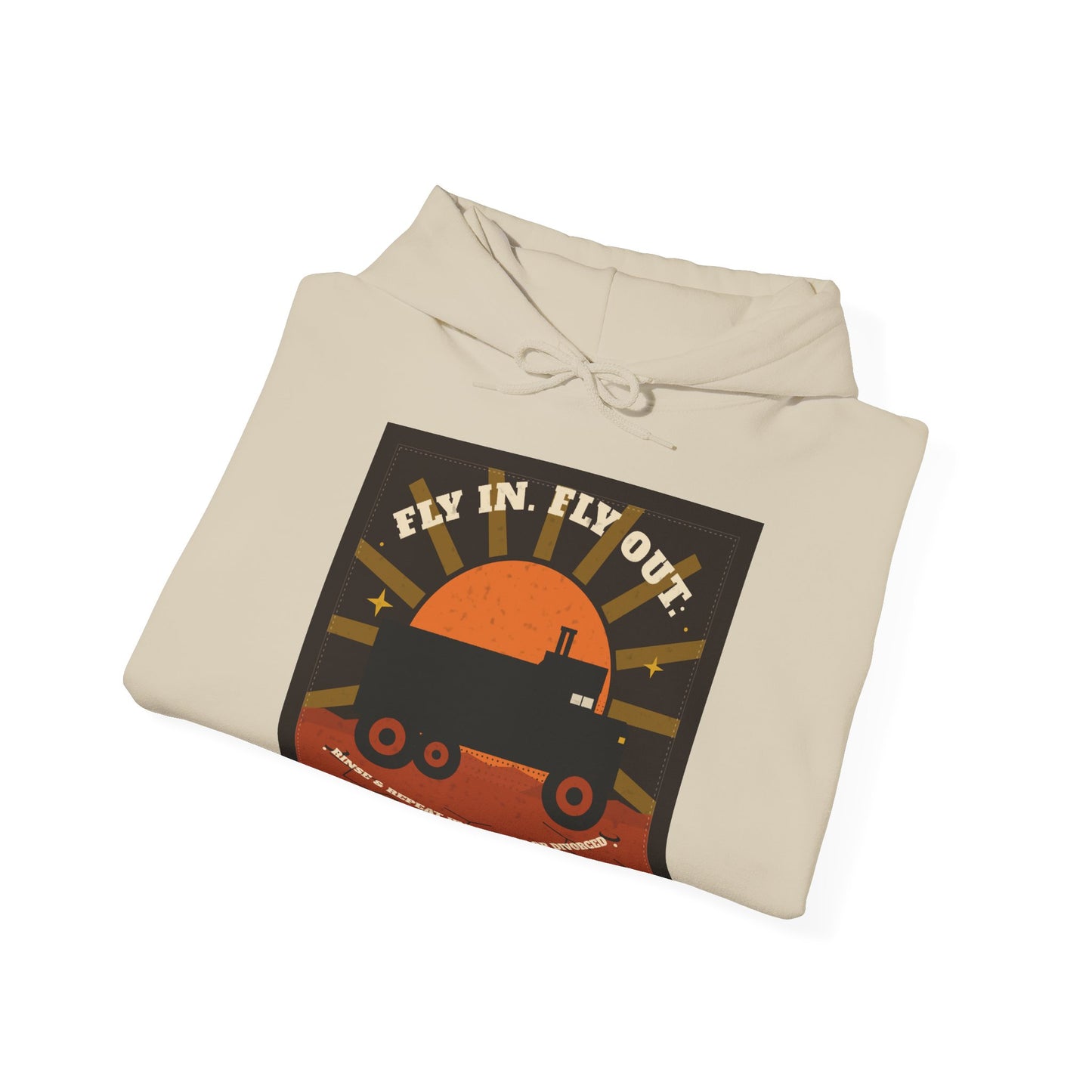Fly In, Fly Out Retro Caravan Hoodie - Vintage Camper Travel Sweatshirt | FIFO