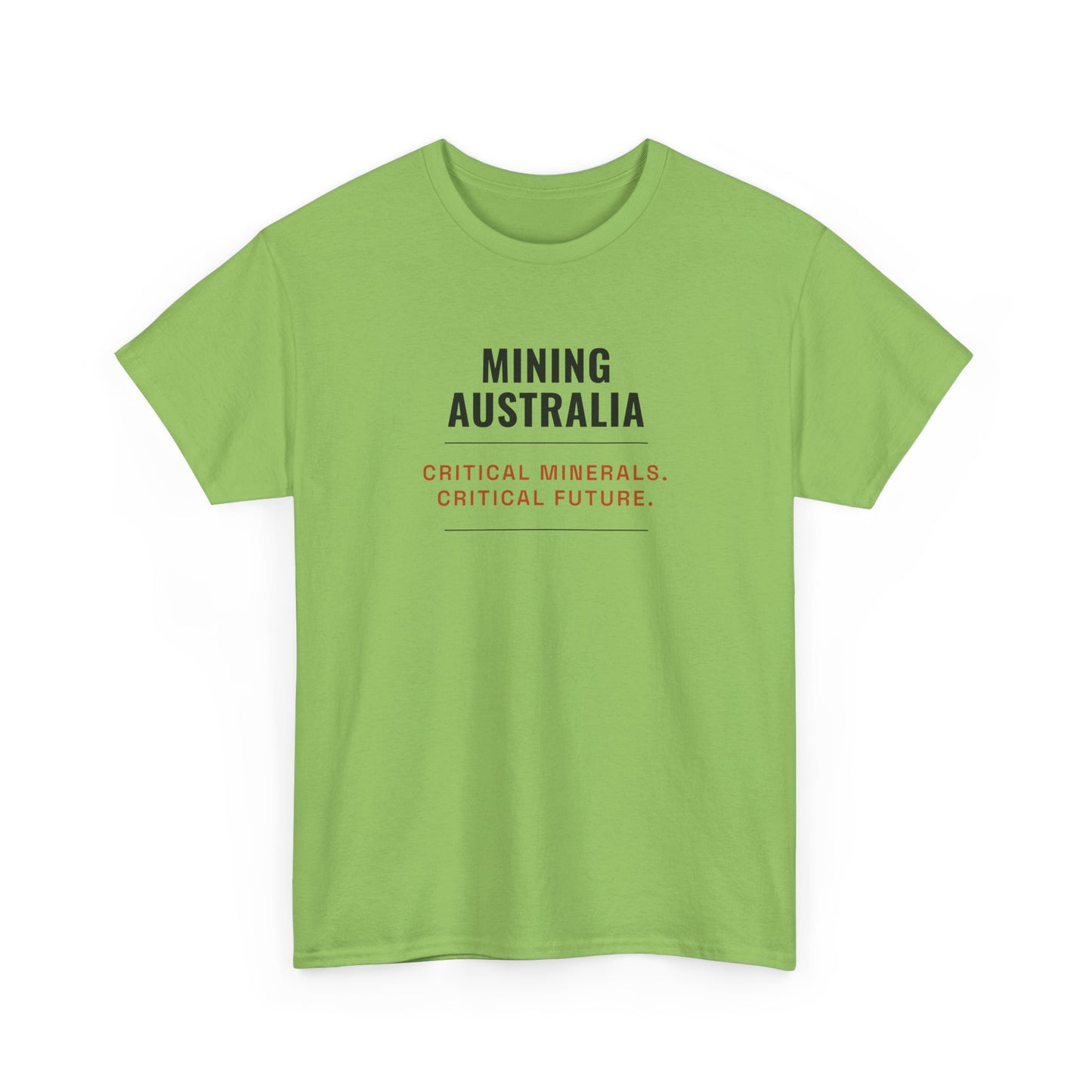 Mining Australia Critical Minerals Critical Future T-Shirt | Mining Tee