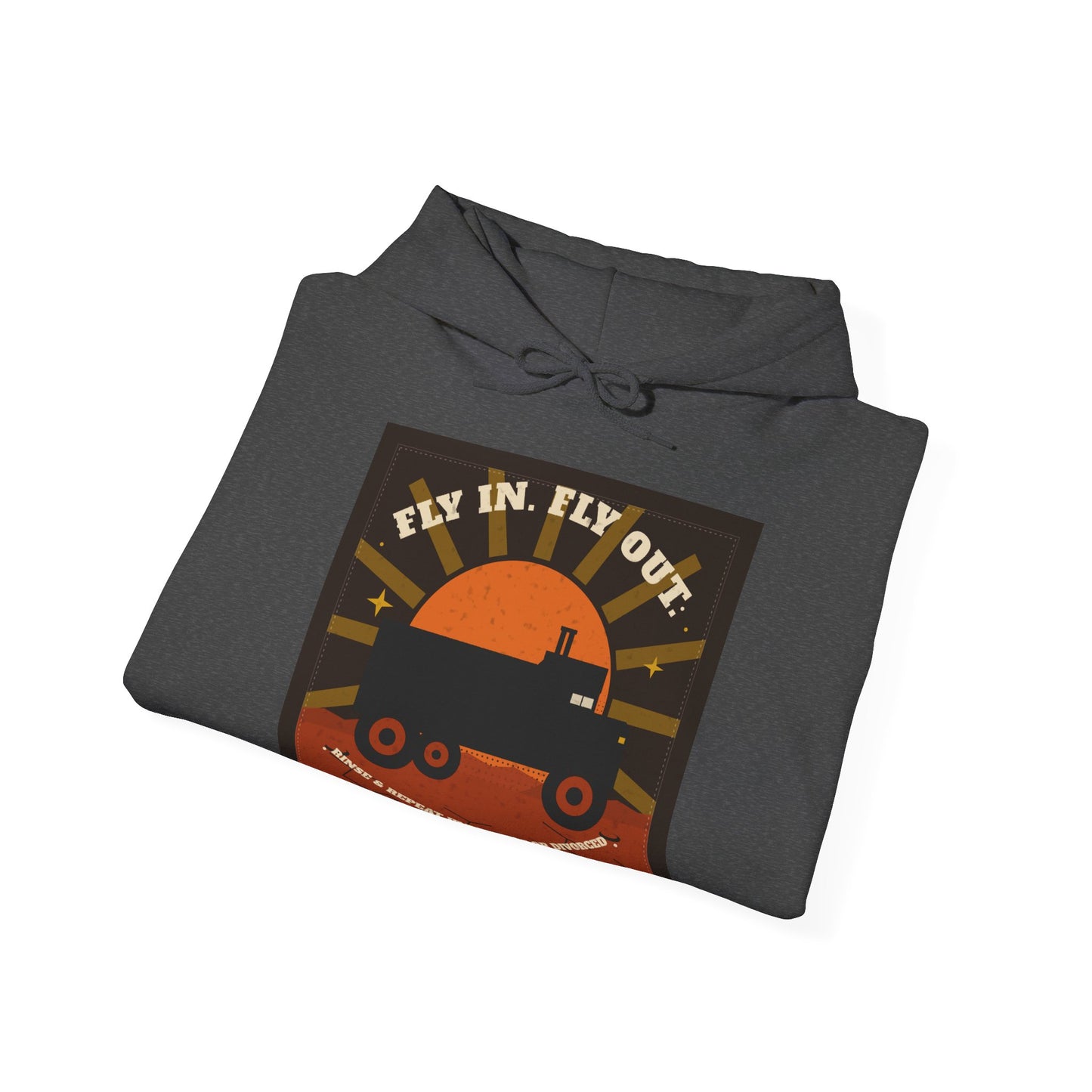 Fly In, Fly Out Retro Caravan Hoodie - Vintage Camper Travel Sweatshirt | FIFO