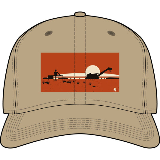 Desert Sunset Mining Cap — Mining Baseball Cap with Processing Silhouette