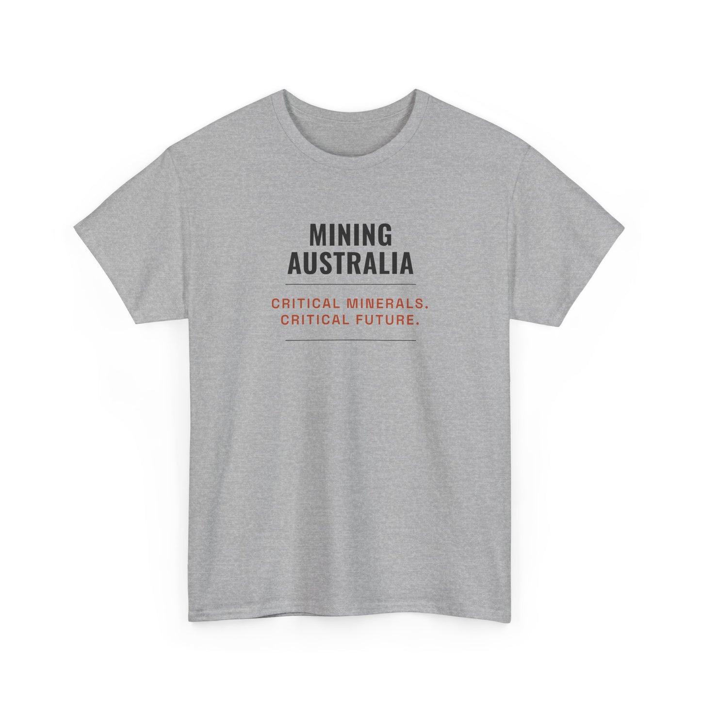 Mining Australia Critical Minerals Critical Future T-Shirt | Mining Tee