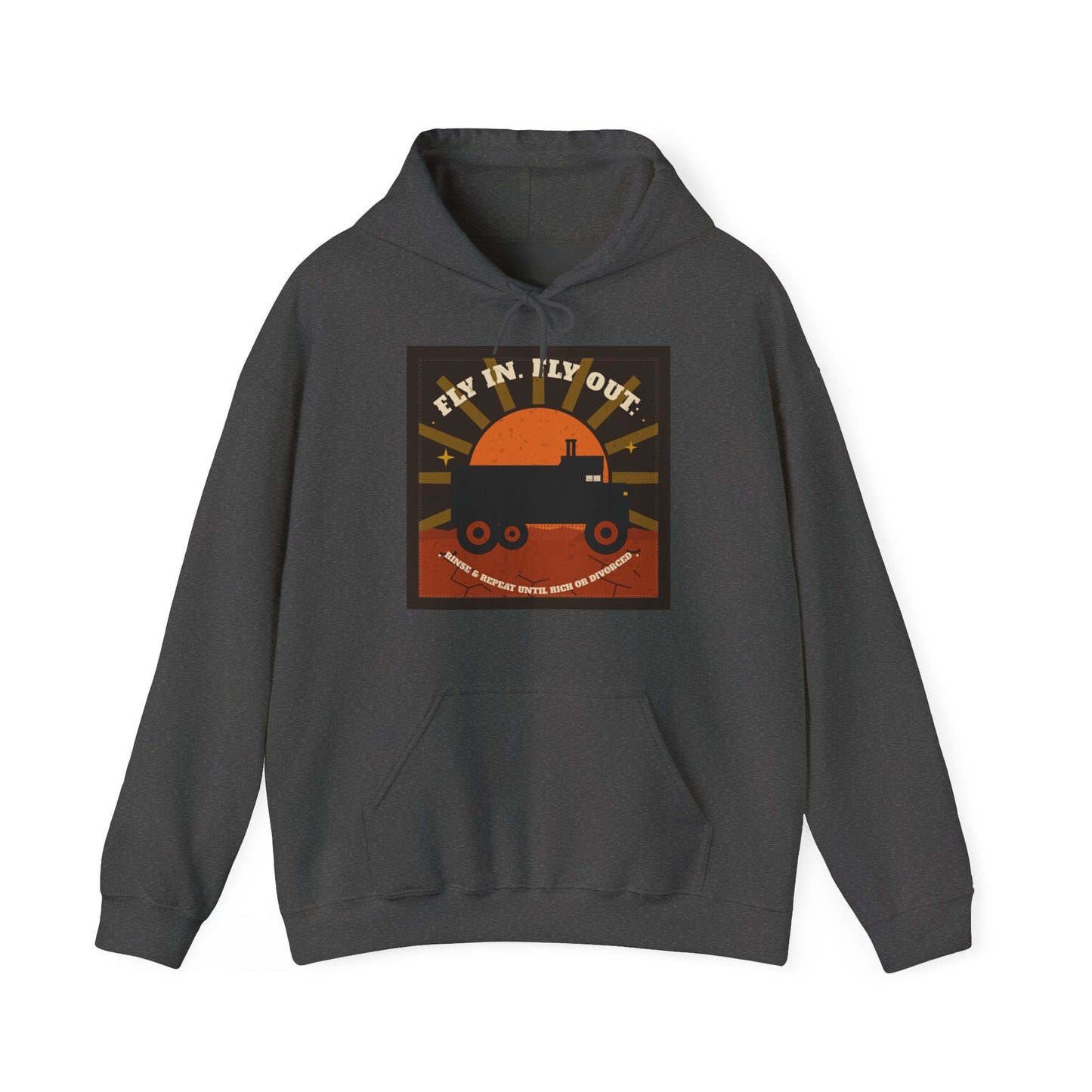 Fly In, Fly Out Retro Caravan Hoodie - Vintage Camper Travel Sweatshirt | FIFO