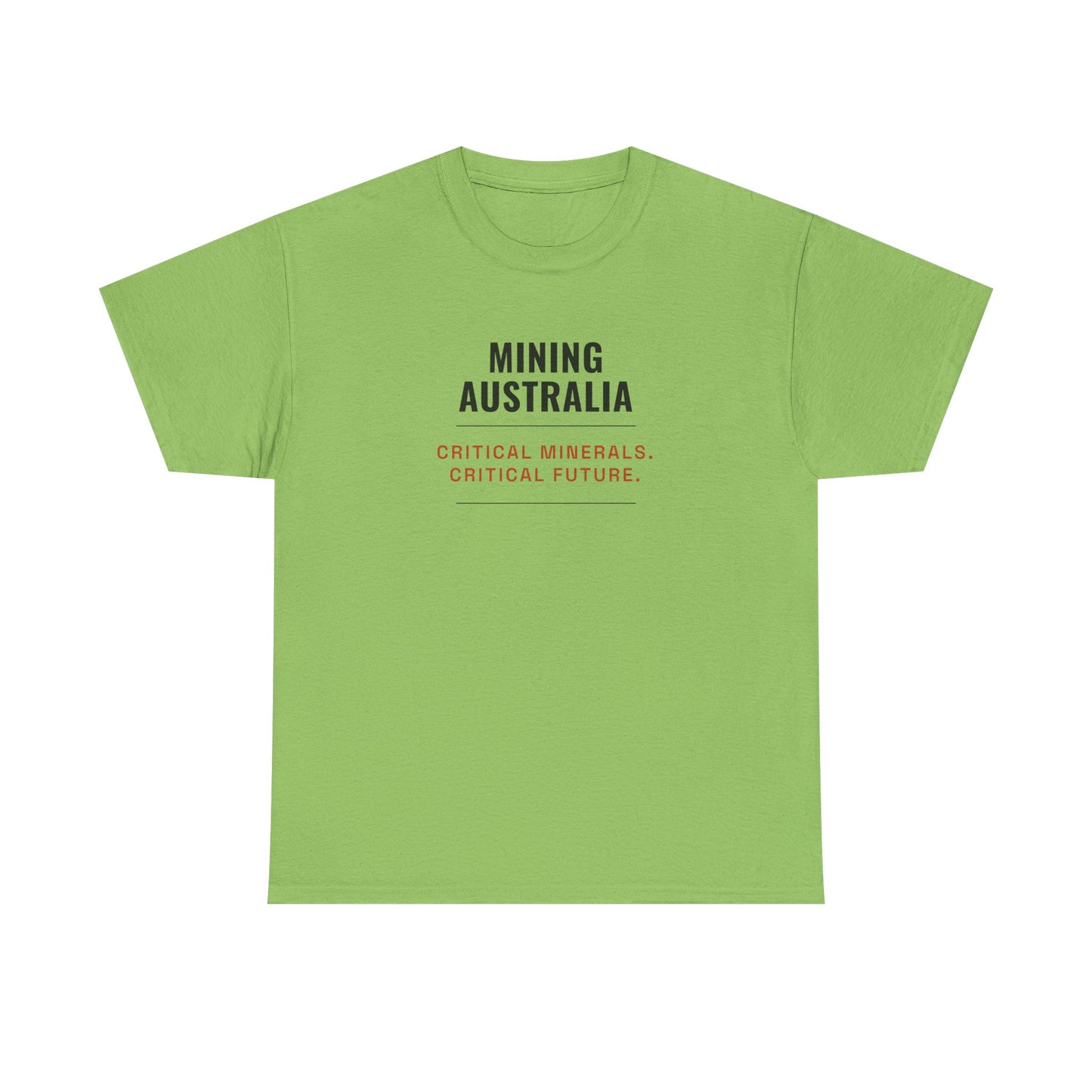 Mining Australia Critical Minerals Critical Future T-Shirt | Mining Tee