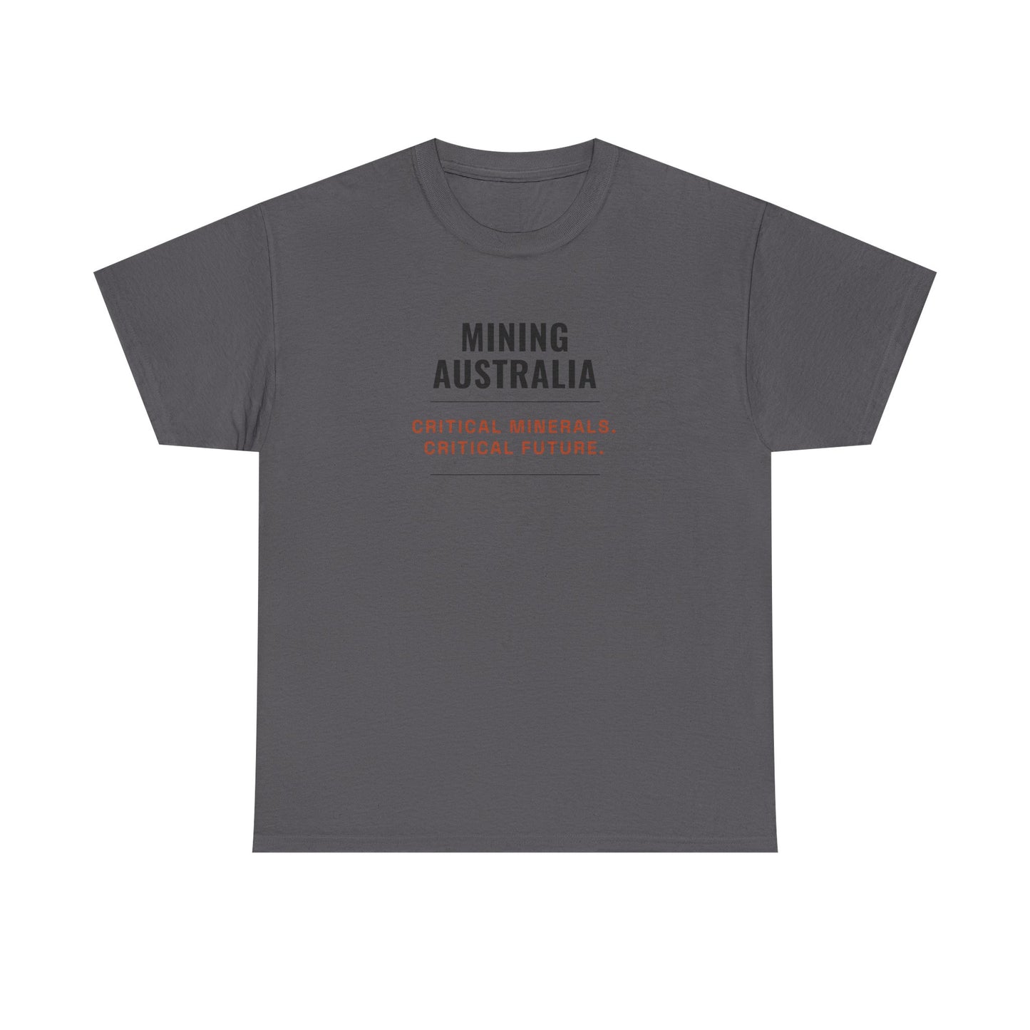 Mining Australia Critical Minerals Critical Future T-Shirt | Mining Tee