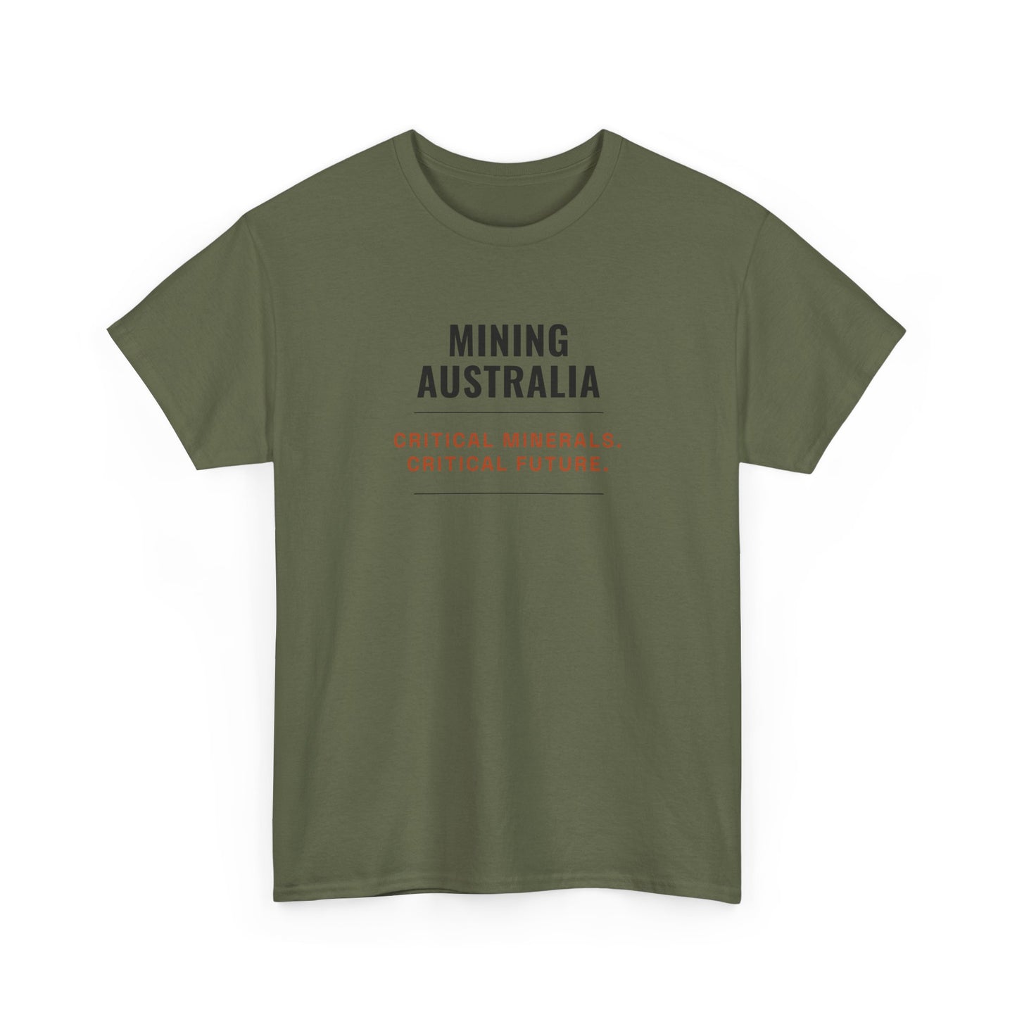 Mining Australia Critical Minerals Critical Future T-Shirt | Mining Tee