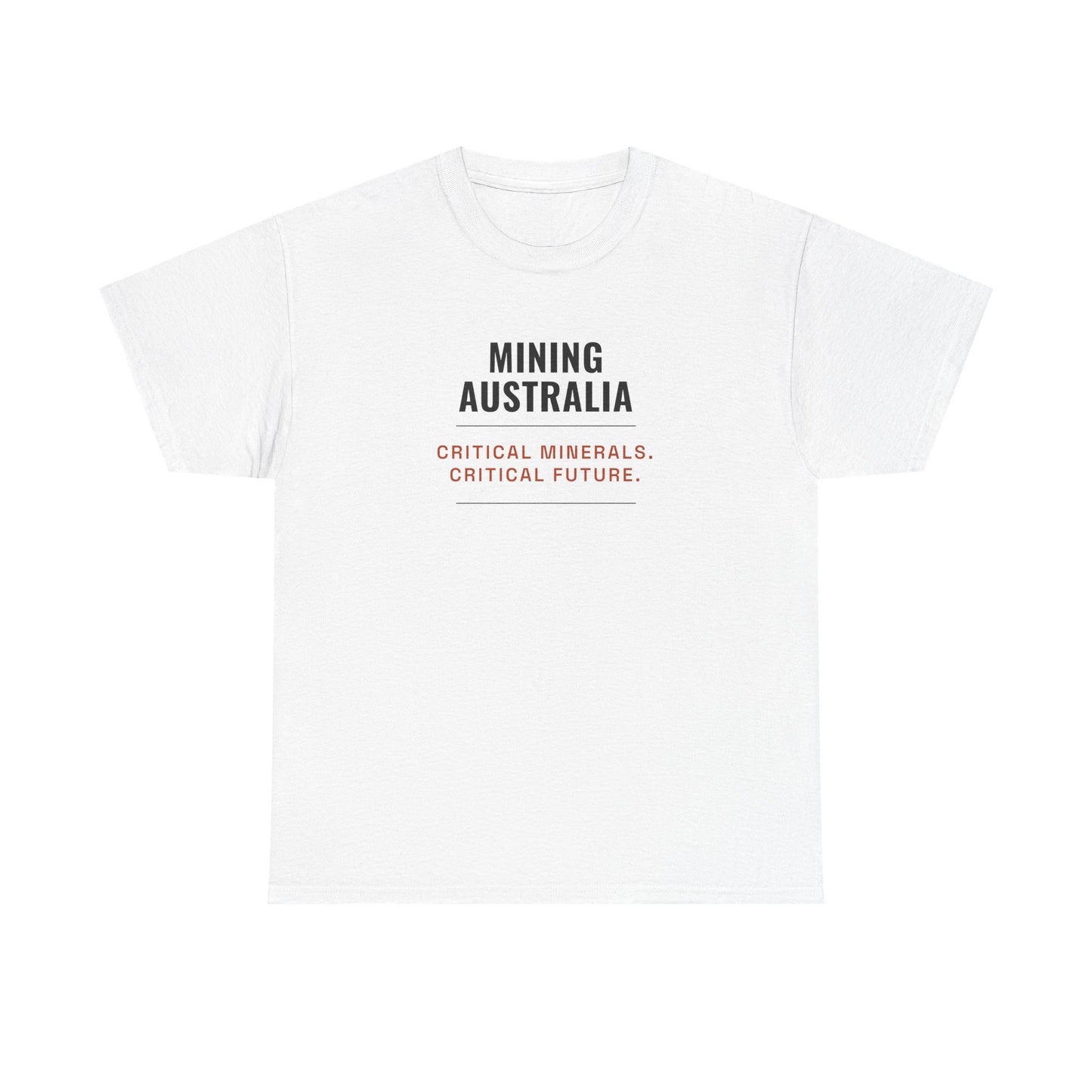 Mining Australia Critical Minerals Critical Future T-Shirt | Mining Tee