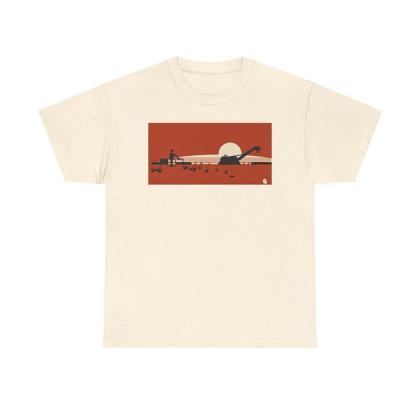 Desert Sunset T-Shirt | Retro Minimalist Mining Scene Tee