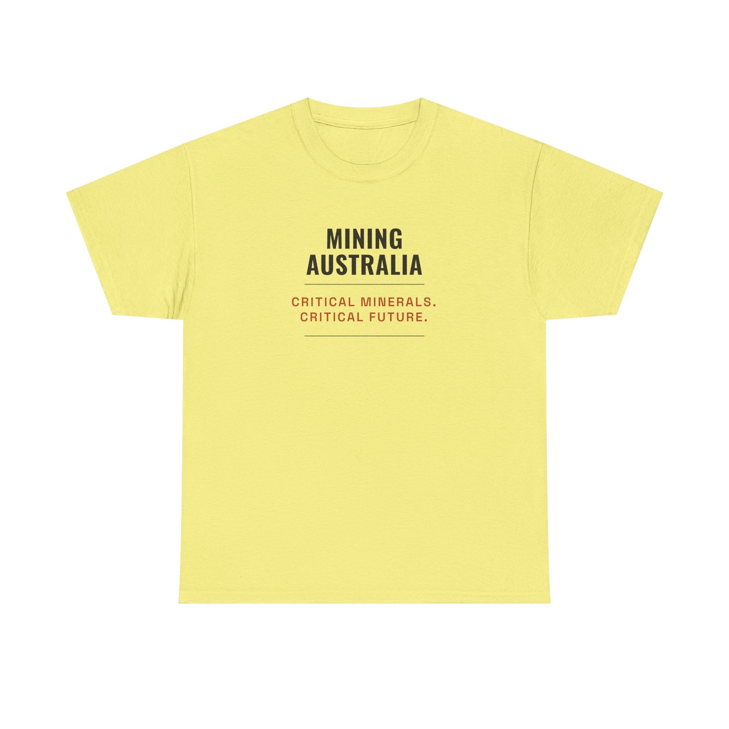 Mining Australia Critical Minerals Critical Future T-Shirt | Mining Tee